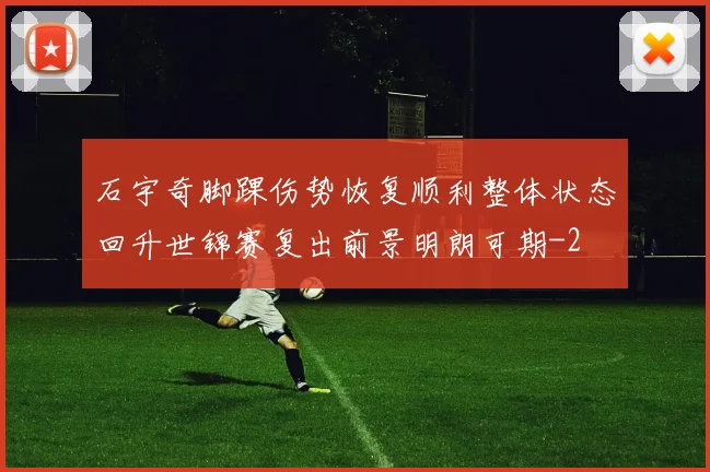 石宇奇脚踝伤势恢复顺利整体状态回升世锦赛复出前景明朗可期